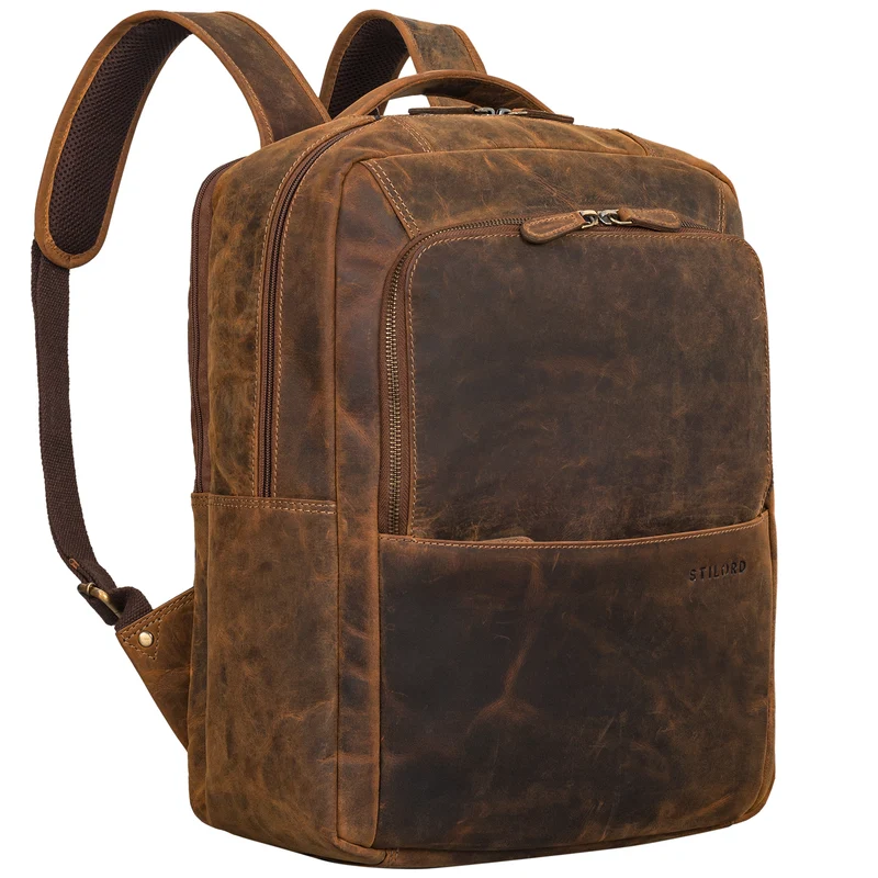 "Thomas" Leder Notebook Rucksack 17 Zoll