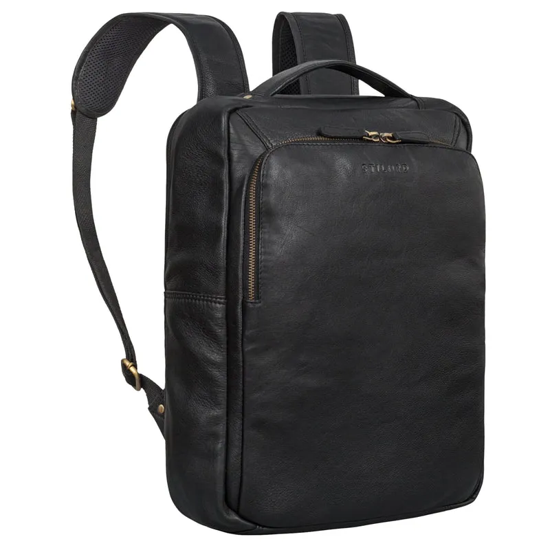 "Martin" Laptop Rucksack Leder 13 bis 14 Zoll für Herren und Damen