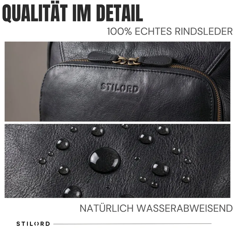 "Martin" Laptop Rucksack Leder 13 bis 14 Zoll für Herren und Damen