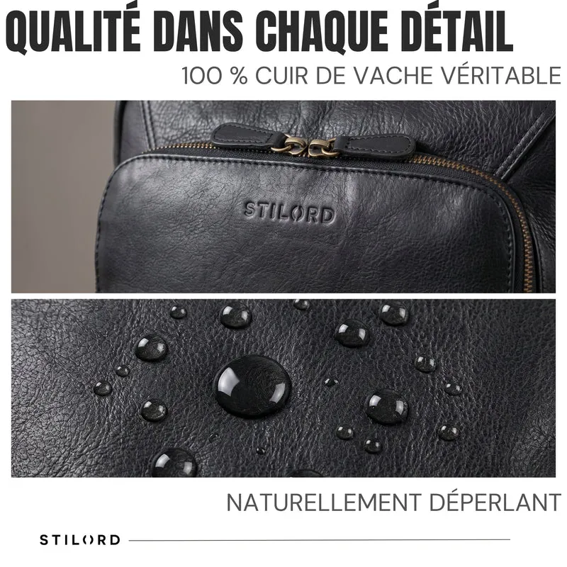 "Martin" Laptop Rucksack Leder 13 bis 14 Zoll für Herren und Damen