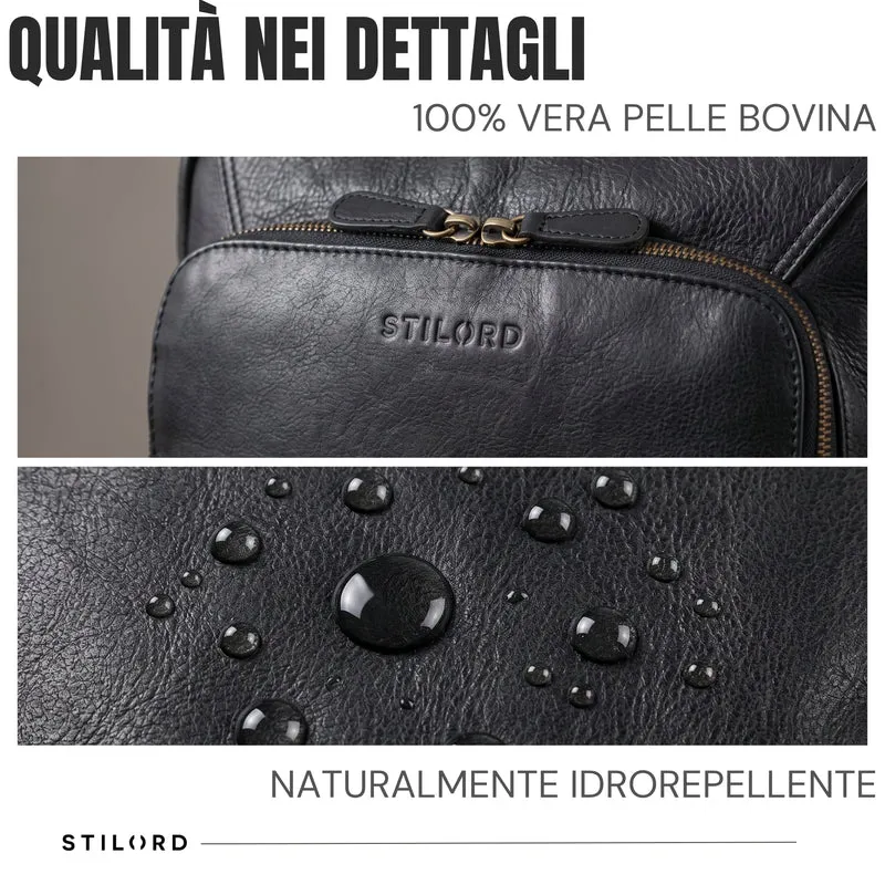 "Martin" Laptop Rucksack Leder 13 bis 14 Zoll für Herren und Damen