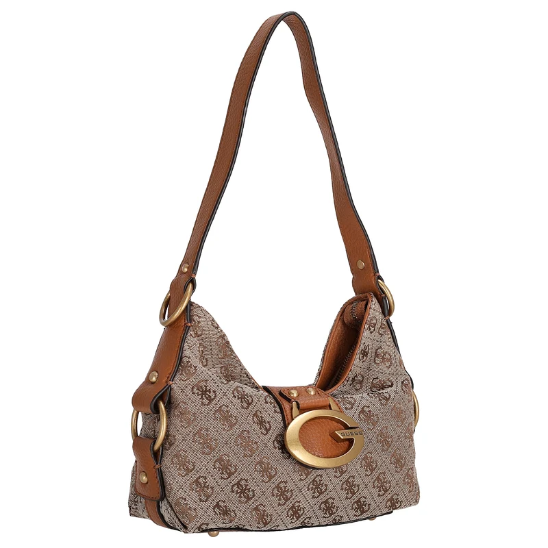 Guess Camden Mini - Schultertasche 24 cm (latte logo/cognac)