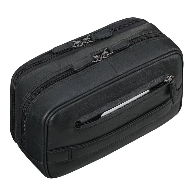 "Voyager" Vintage Kulturtasche Leder Herren Damen Groß
