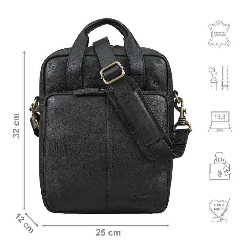 "Dave" Männer Tasche Leder Kompakt