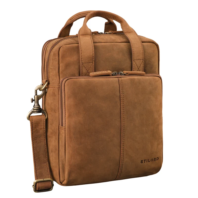 "Dave" Männer Tasche Leder Kompakt