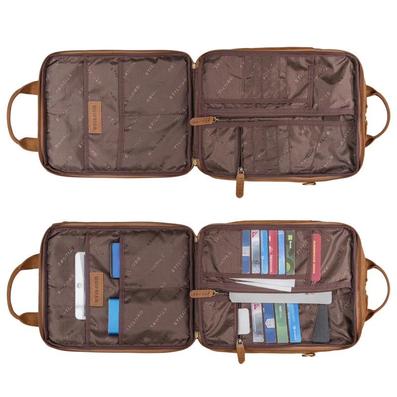 "Dave" Männer Tasche Leder Kompakt