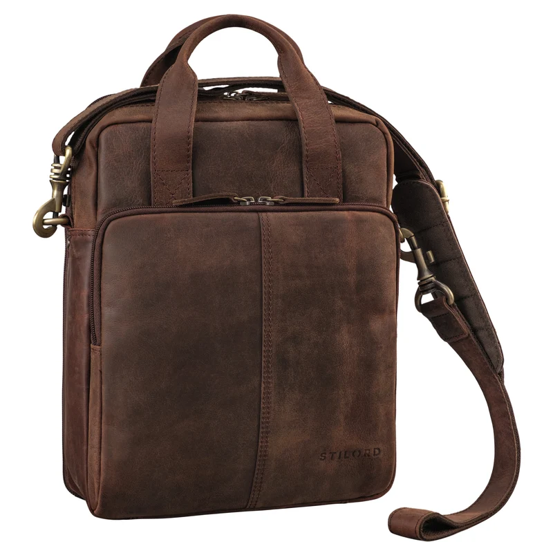 "Dave" Männer Tasche Leder Kompakt