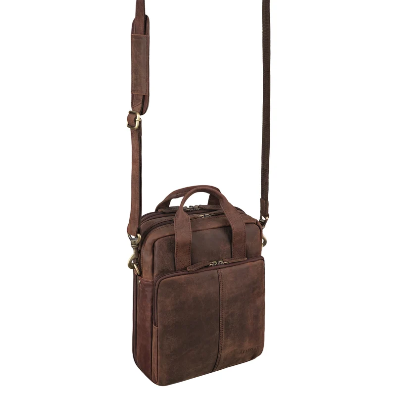 "Dave" Männer Tasche Leder Kompakt