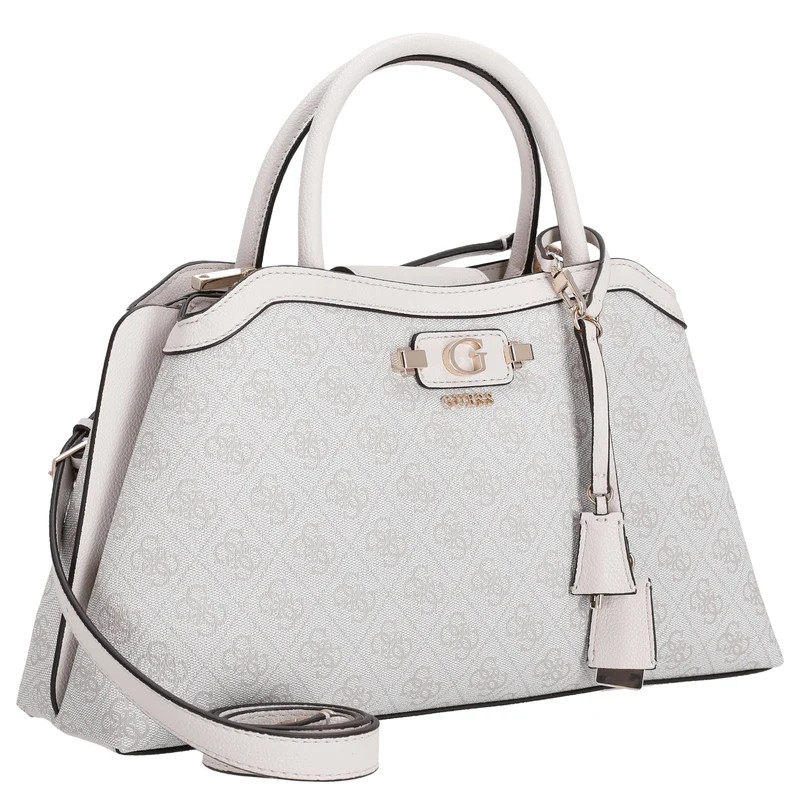 Guess Lindsey Satchel - Henkeltasche 36 cm (bone logo)