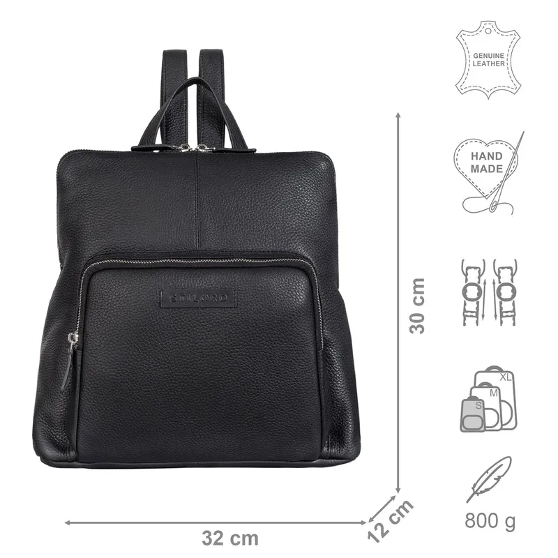 "Dorothea" Kleiner Lederrucksack Damen Elegant
