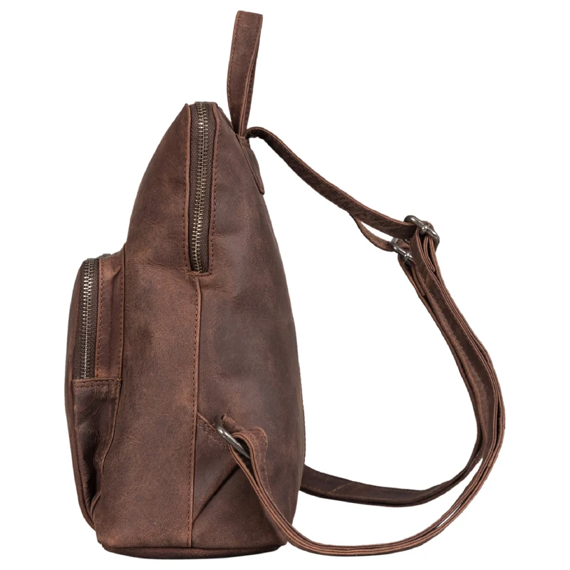 "Dorothea" Kleiner Lederrucksack Damen Elegant
