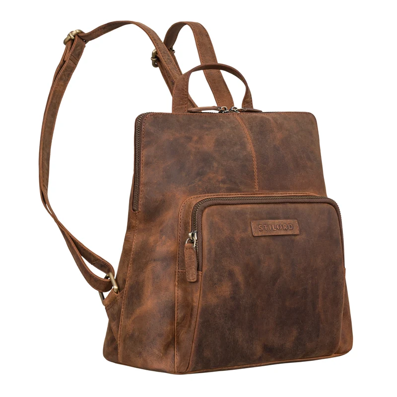"Dorothea" Kleiner Lederrucksack Damen Elegant