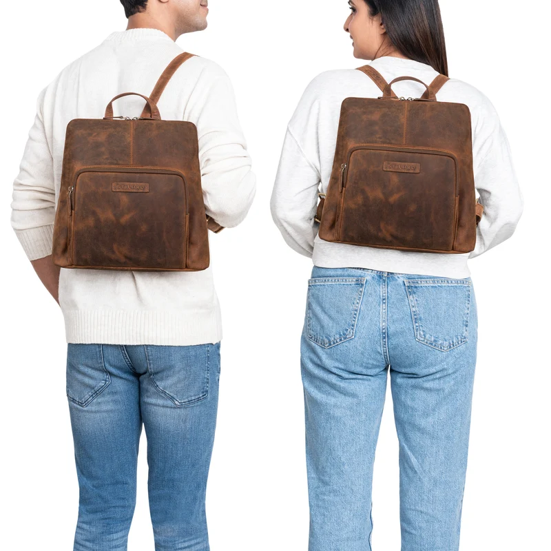 "Dorothea" Kleiner Lederrucksack Damen Elegant