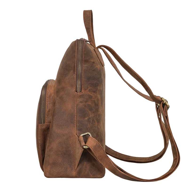 "Dorothea" Kleiner Lederrucksack Damen Elegant