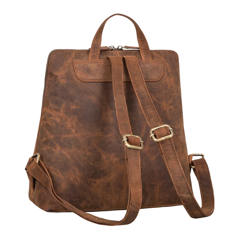 "Dorothea" Kleiner Lederrucksack Damen Elegant