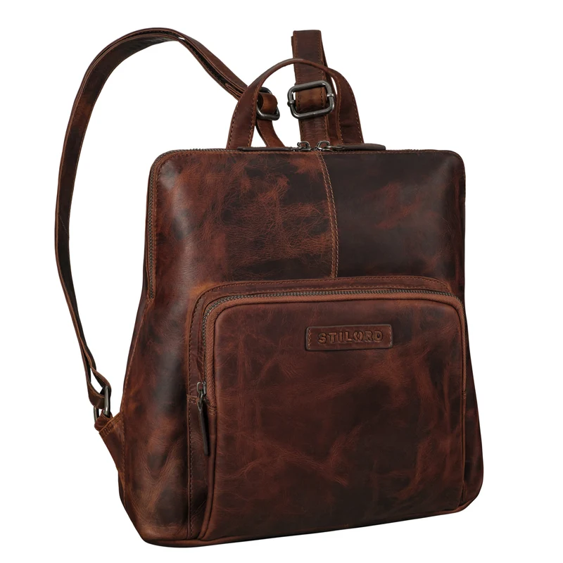 "Dorothea" Kleiner Lederrucksack Damen Elegant
