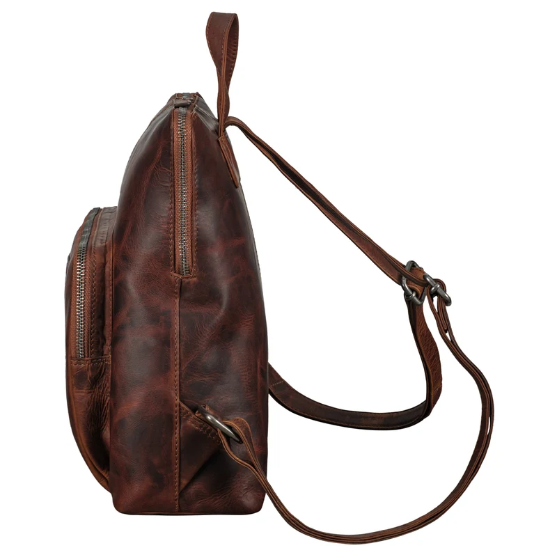 "Dorothea" Kleiner Lederrucksack Damen Elegant