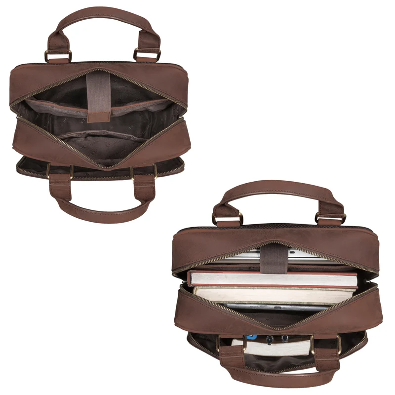 "Ingo" Schmaler Laptop Rucksack Leder Herren & Damen