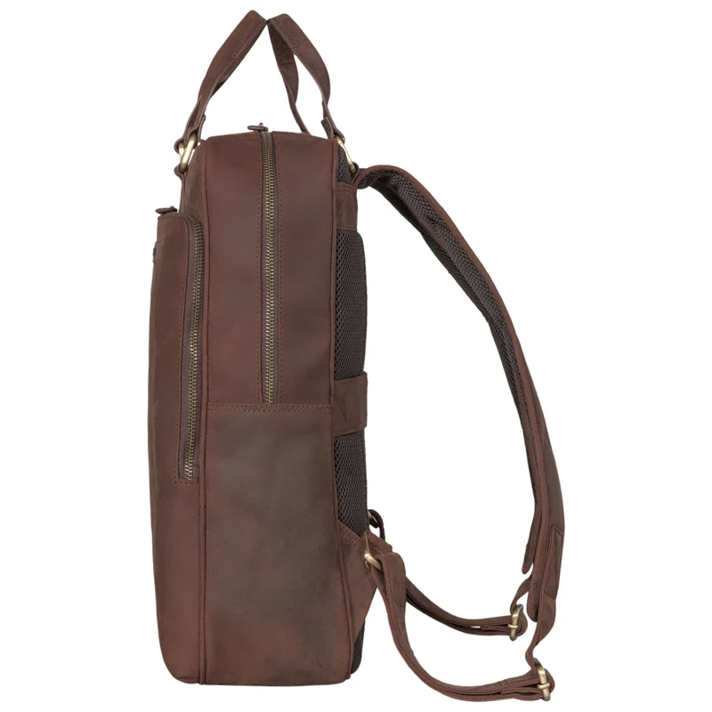 "Ingo" Schmaler Laptop Rucksack Leder Herren & Damen