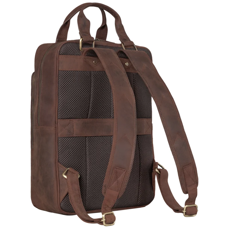 "Ingo" Schmaler Laptop Rucksack Leder Herren & Damen
