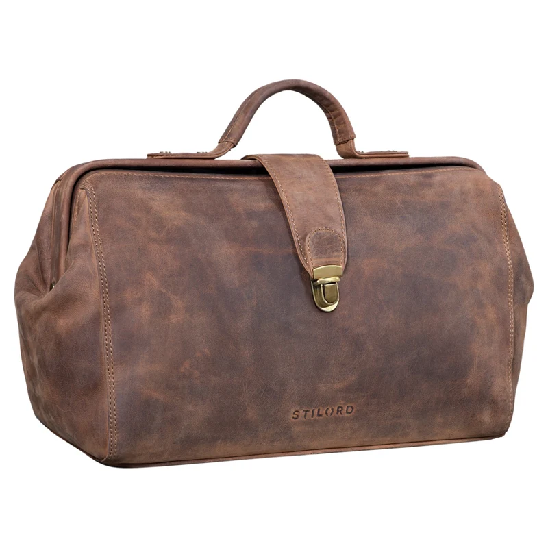 B-WARE "Percy" Arzttasche Leder Vintage