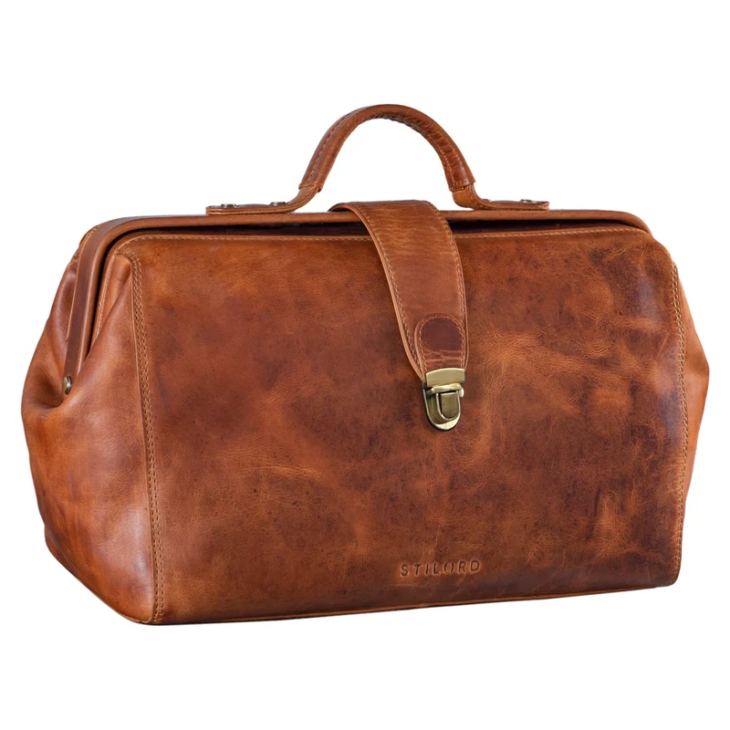 B-WARE "Percy" Arzttasche Leder Vintage