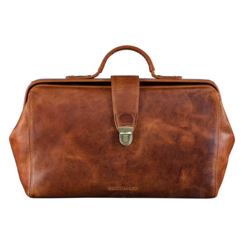 B-WARE "Percy" Arzttasche Leder Vintage