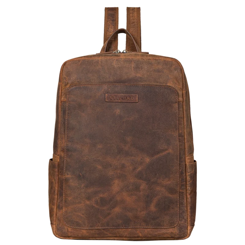 "Xander" Stilbewusster Rucksack mit Laptopfach 15,6 Zoll Leder