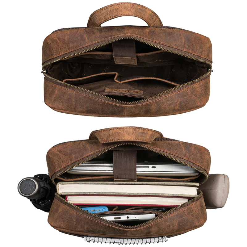 "Xander" Stilbewusster Rucksack mit Laptopfach 15,6 Zoll Leder