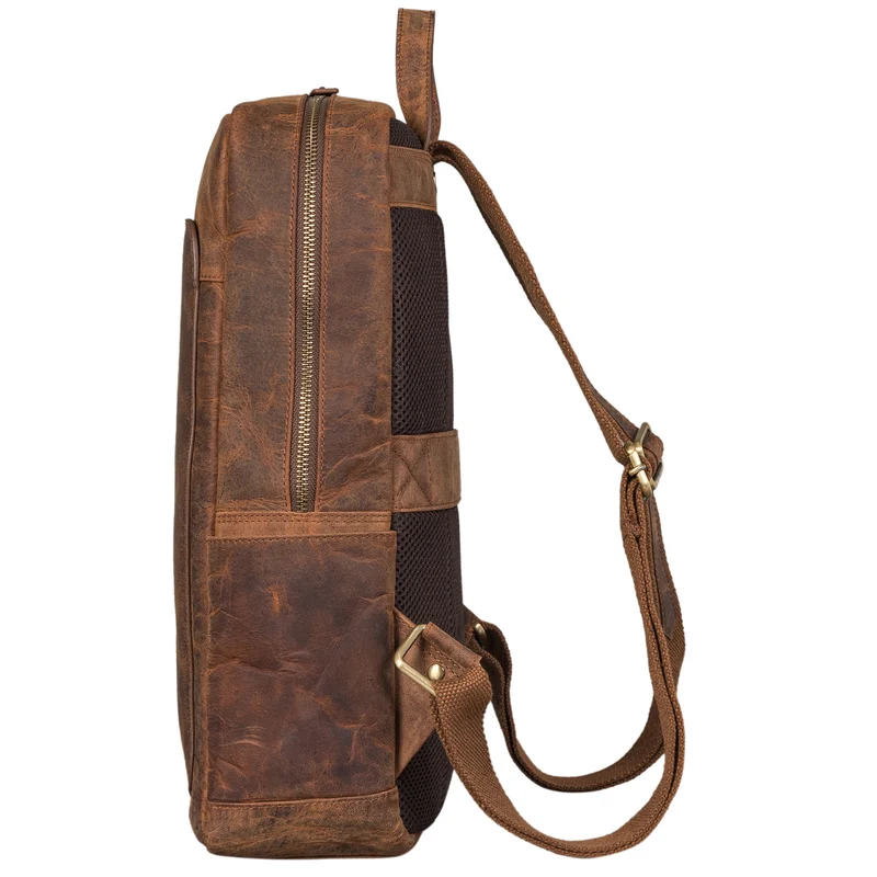"Xander" Stilbewusster Rucksack mit Laptopfach 15,6 Zoll Leder