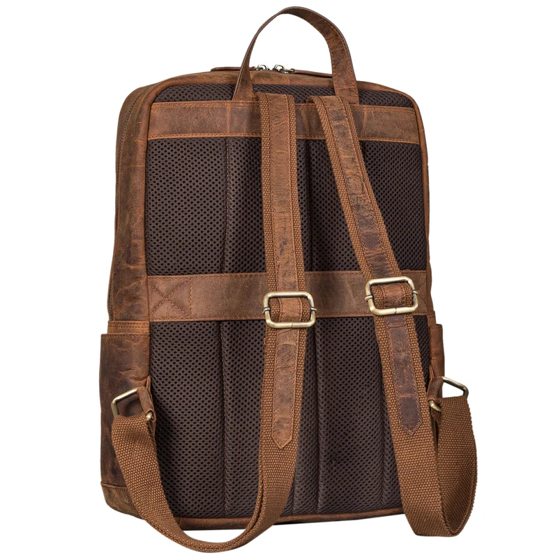 "Xander" Stilbewusster Rucksack mit Laptopfach 15,6 Zoll Leder