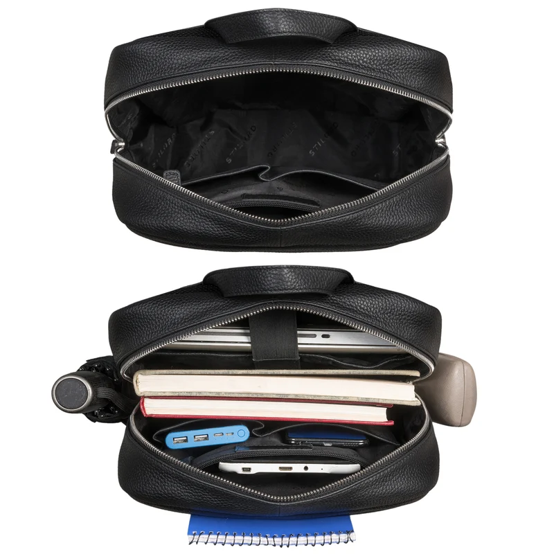 "Xander" Stilbewusster Rucksack mit Laptopfach 15,6 Zoll Leder