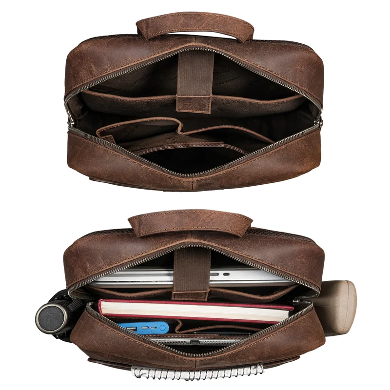 "Xander" Stilbewusster Rucksack mit Laptopfach 15,6 Zoll Leder