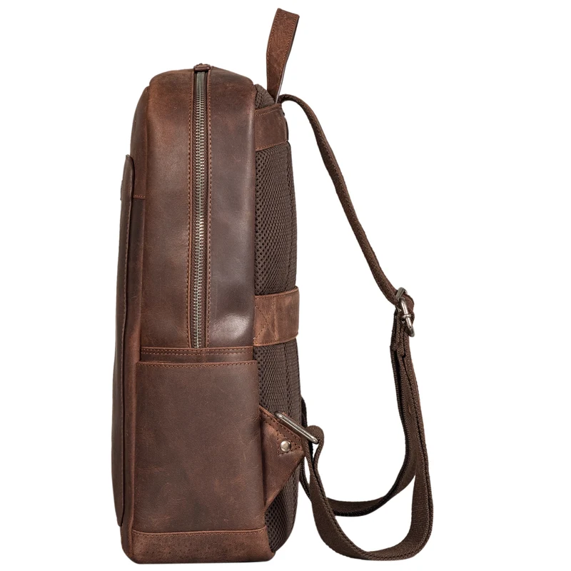 "Xander" Stilbewusster Rucksack mit Laptopfach 15,6 Zoll Leder