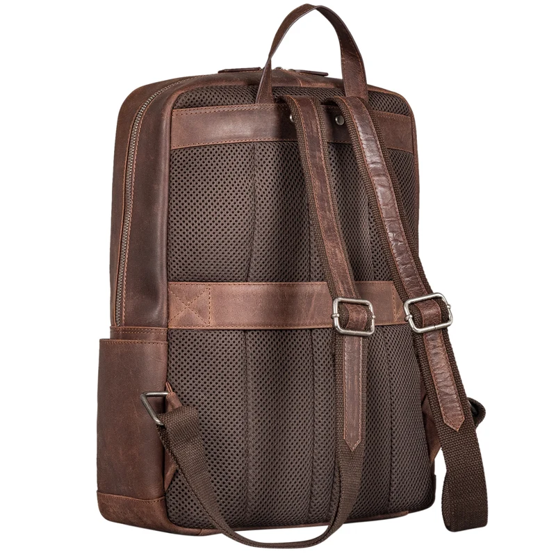 "Xander" Stilbewusster Rucksack mit Laptopfach 15,6 Zoll Leder