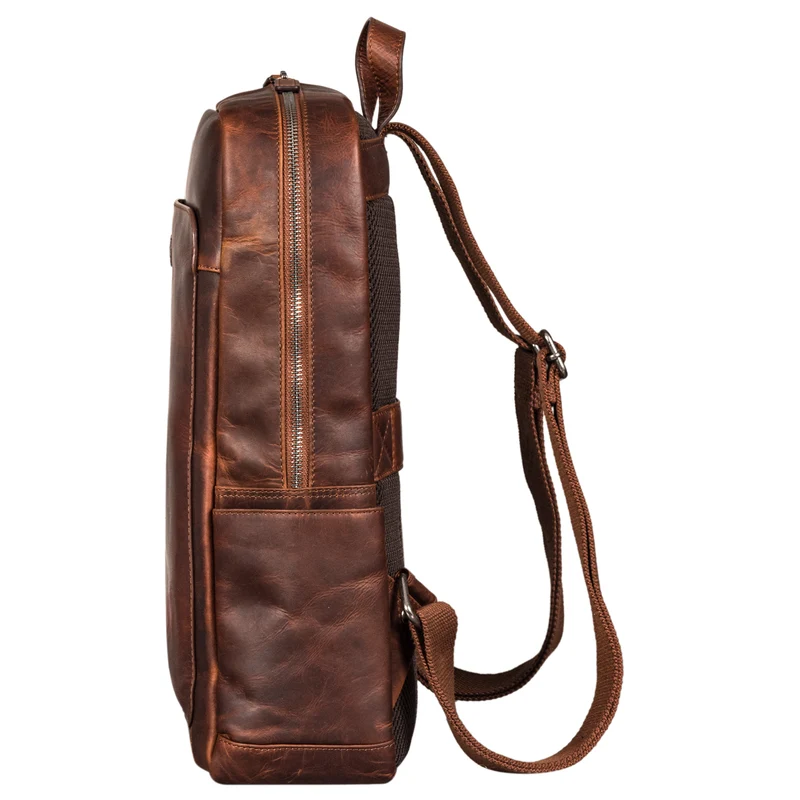 "Xander" Stilbewusster Rucksack mit Laptopfach 15,6 Zoll Leder