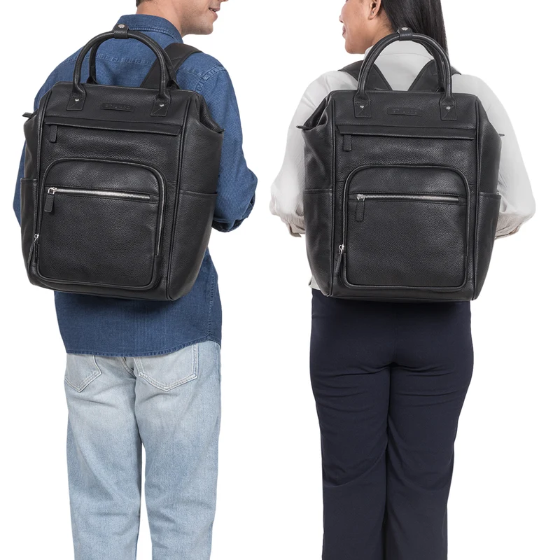 "Wendelin" Premium Leder Rucksack mit Laptop-Fach
