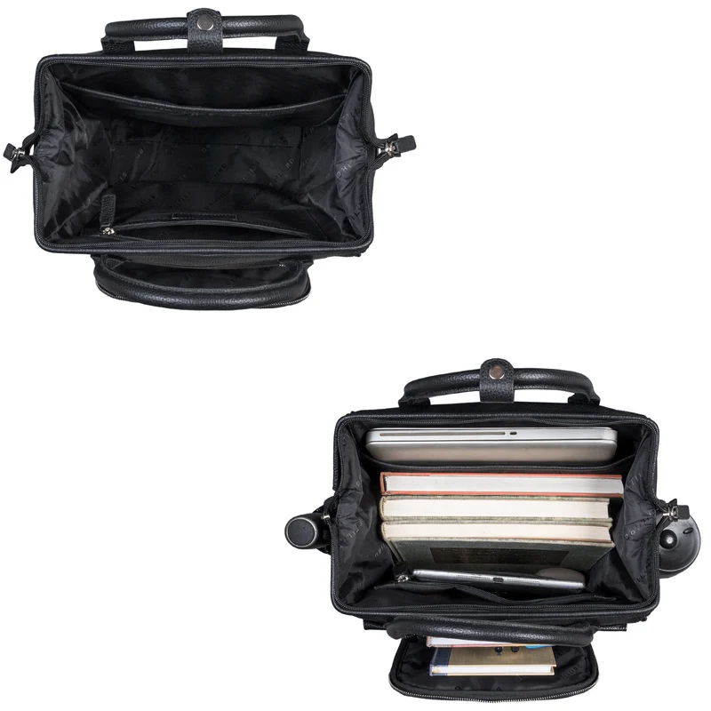 "Wendelin" Premium Leder Rucksack mit Laptop-Fach