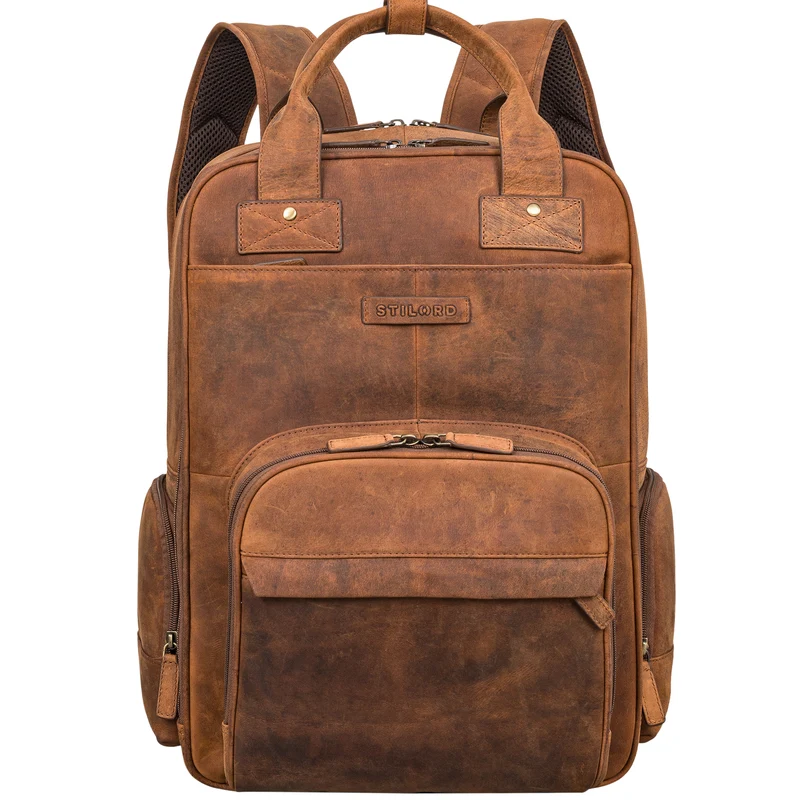 "Kasimir" Vintage Leder Wickelrucksack
