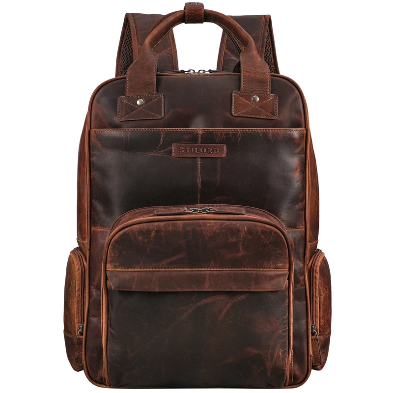 "Kasimir" Vintage Leder Wickelrucksack