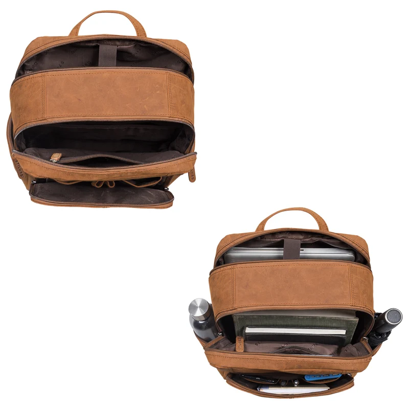 "Marlin" Eleganter Laptoprucksack Leder