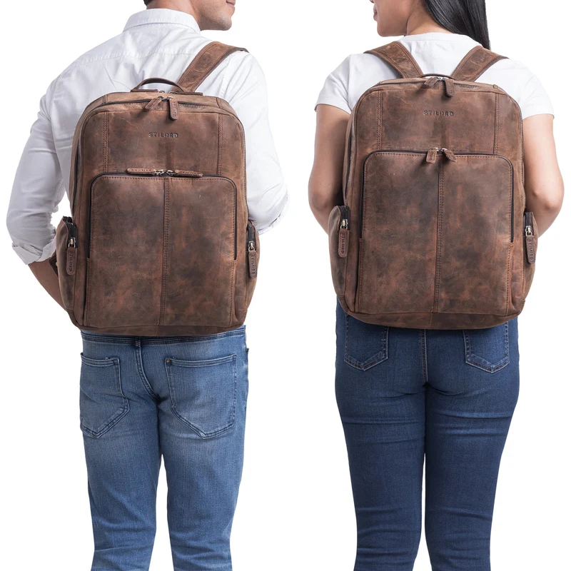 "Marlin" Eleganter Laptoprucksack Leder