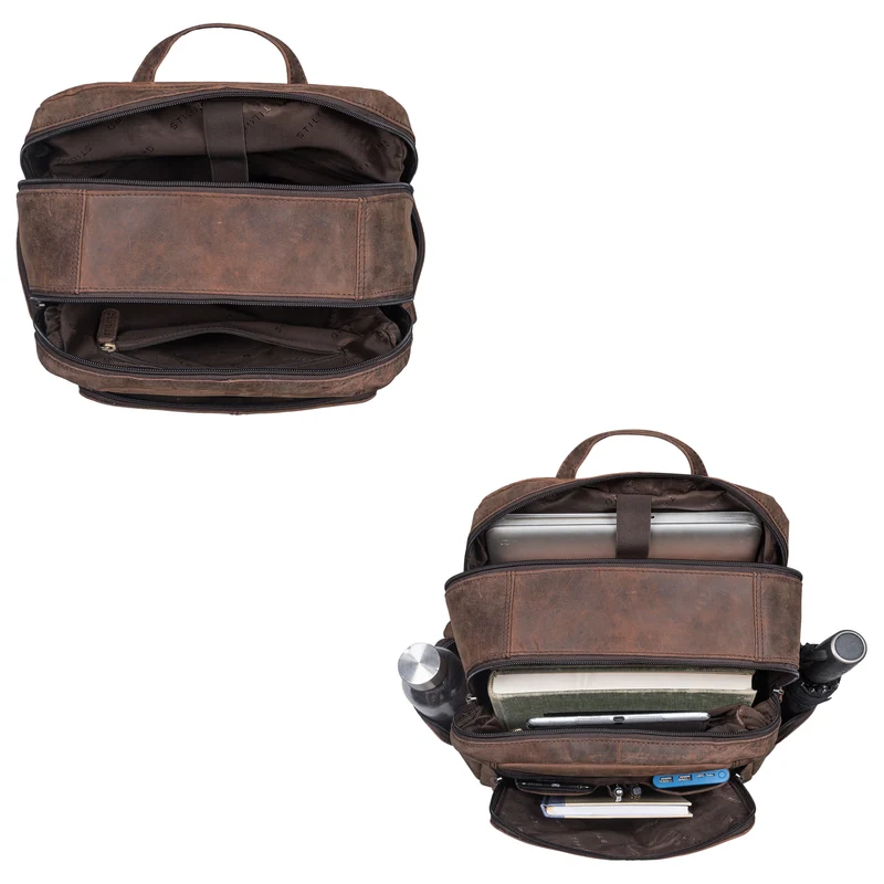 "Marlin" Eleganter Laptoprucksack Leder