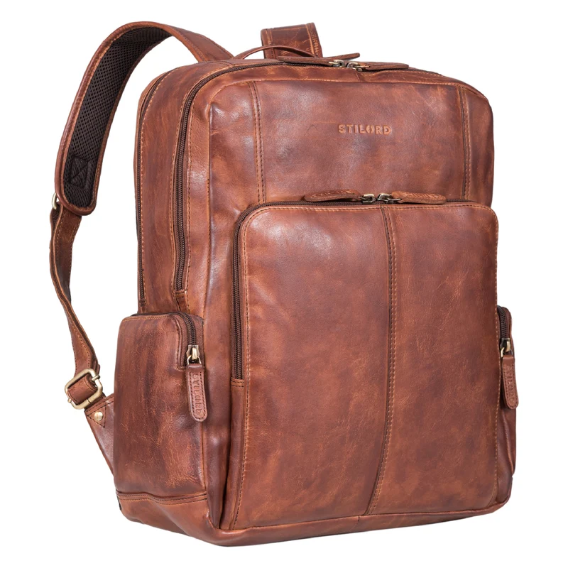 "Marlin" Eleganter Laptoprucksack Leder
