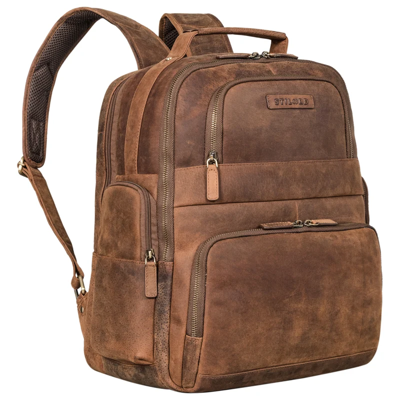"Josef" XXL Leder Rucksack mit Laptop-Fach 15,6 Zoll Herren und Damen