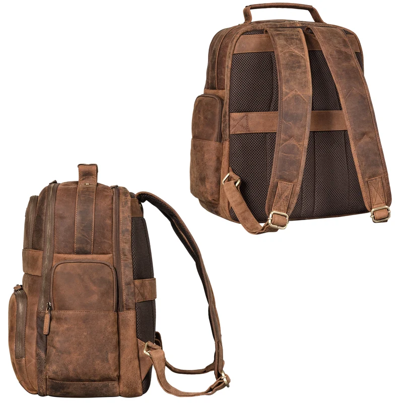 "Josef" XXL Leder Rucksack mit Laptop-Fach 15,6 Zoll Herren und Damen