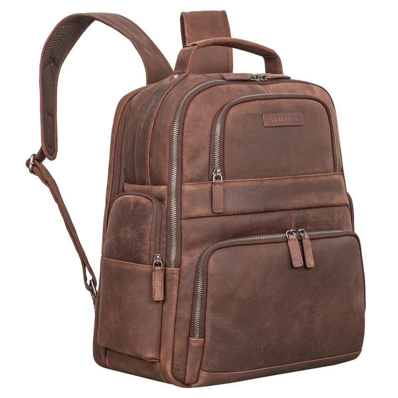 "Josef" XXL Leder Rucksack mit Laptop-Fach 15,6 Zoll Herren und Damen