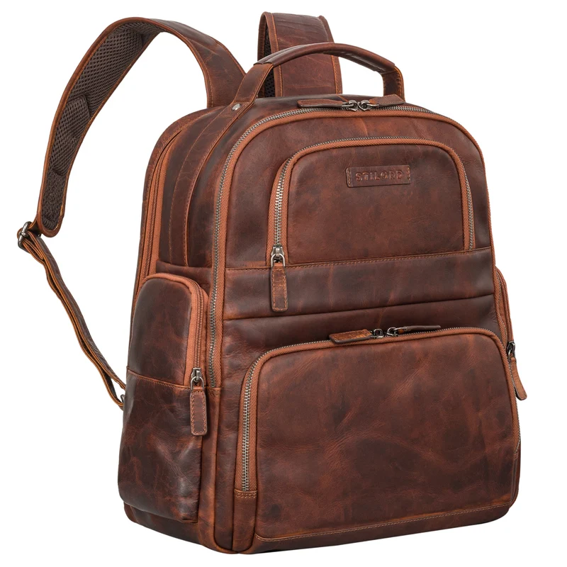 "Josef" XXL Leder Rucksack mit Laptop-Fach 15,6 Zoll Herren und Damen