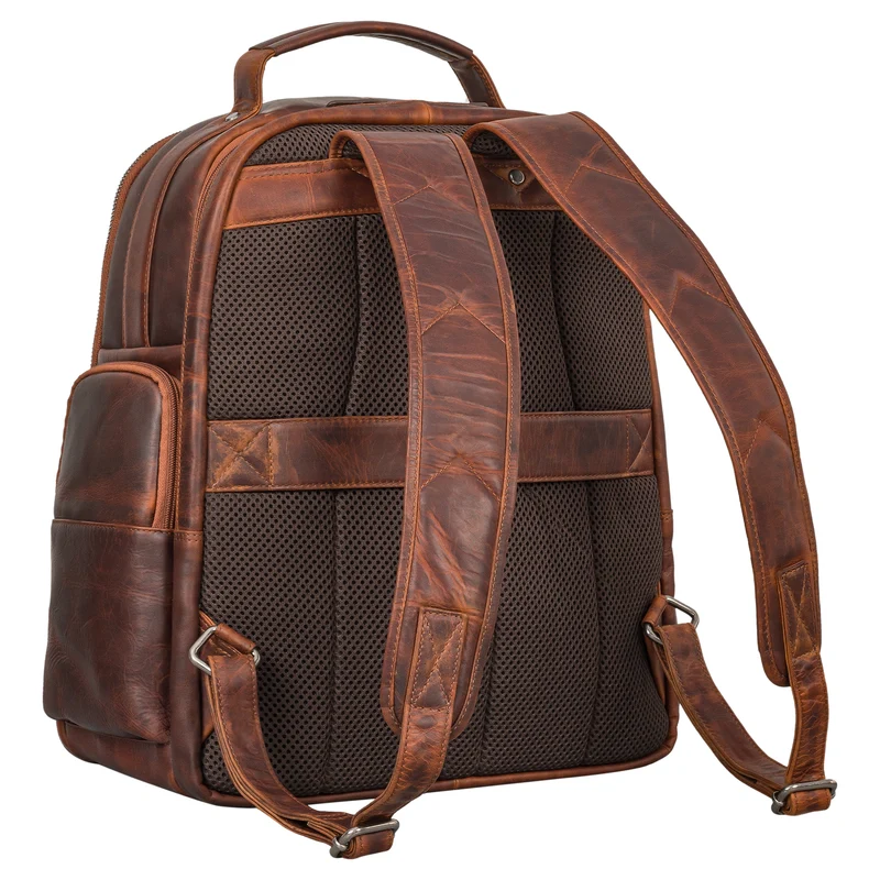 "Josef" XXL Leder Rucksack mit Laptop-Fach 15,6 Zoll Herren und Damen