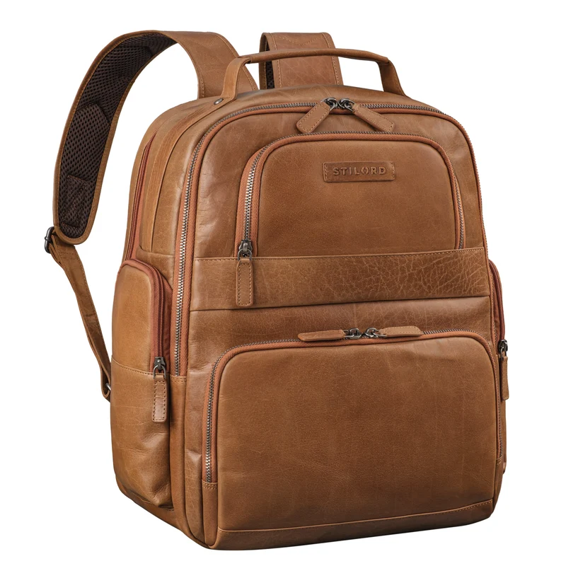 "Josef" XXL Leder Rucksack mit Laptop-Fach 15,6 Zoll Herren und Damen